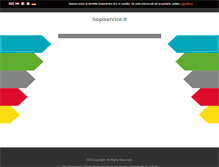 Tablet Screenshot of hopiservice.it